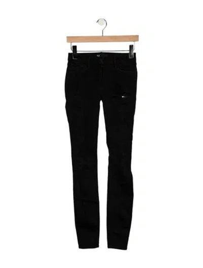 Pre-owned 3x1 Mid-rise Skinny Leg Jeans In Black