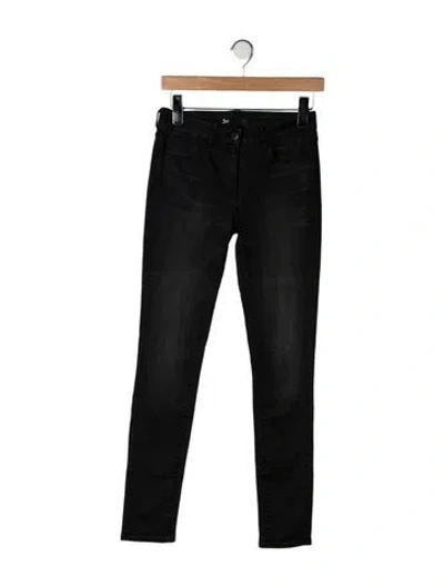 Pre-owned 3x1 Mid-rise Skinny Leg Jeans In Black