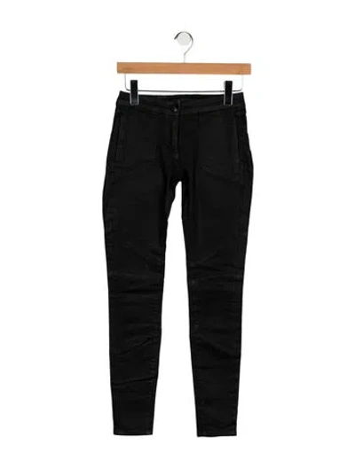Pre-owned 3x1 Mid-rise Skinny Leg Jeans In Black