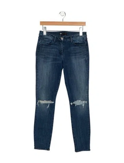 Pre-owned 3x1 Mid-rise Skinny Leg Jeans In Blue