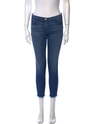 Pre-owned 3x1 Mid-rise Skinny Leg Jeans In Blue