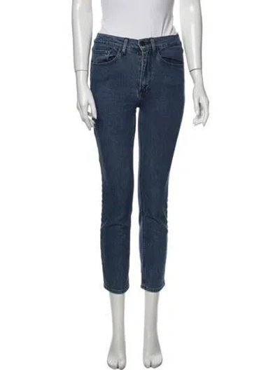 Pre-owned 3x1 Mid-rise Skinny Leg Jeans In Blue