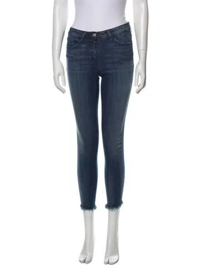 Pre-owned 3x1 Mid-rise Skinny Leg Jeans In Blue