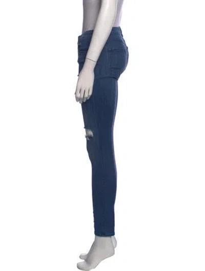 Pre-owned 3x1 Mid-rise Skinny Leg Jeans In Blue