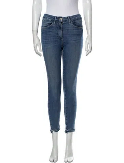Pre-owned 3x1 Mid-rise Skinny Leg Jeans In Blue