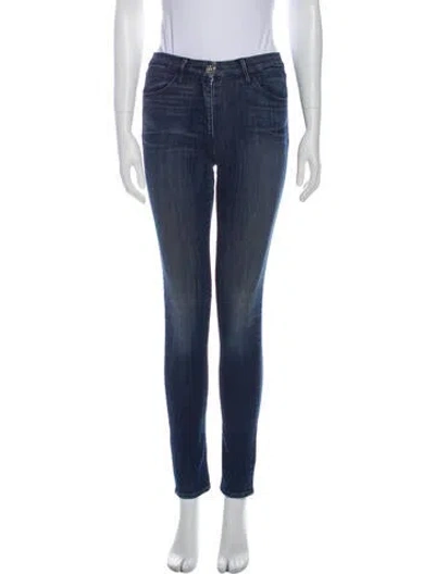 Pre-owned 3x1 Mid-rise Skinny Leg Jeans In Blue