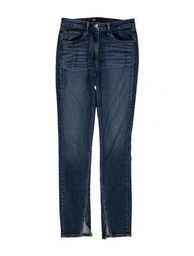 Pre-owned 3x1 Mid-rise Skinny Leg Jeans In Blue