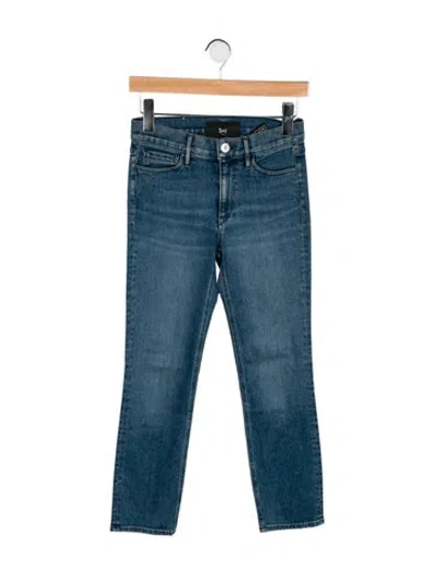Pre-owned 3x1 Mid-rise Skinny Leg Jeans In Blue