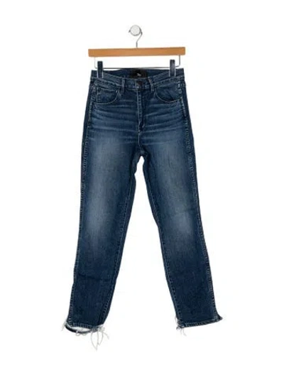 Pre-owned 3x1 Mid-rise Skinny Leg Jeans In Blue