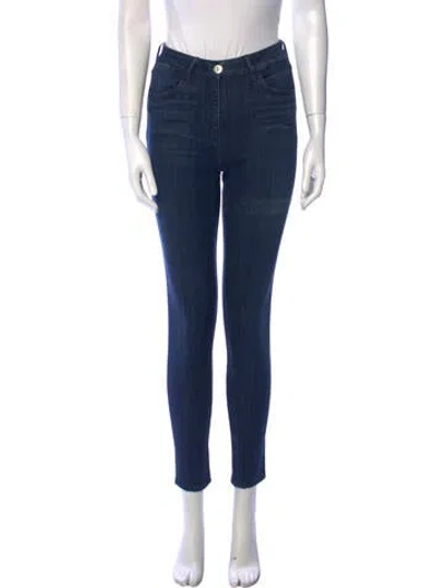 Pre-owned 3x1 Mid-rise Skinny Leg Jeans In Blue