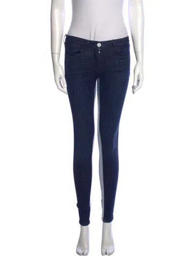 Pre-owned 3x1 Mid-rise Skinny Leg Jeans In Blue