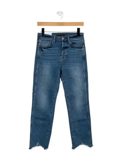 Pre-owned 3x1 Mid-rise Skinny Leg Jeans In Blue