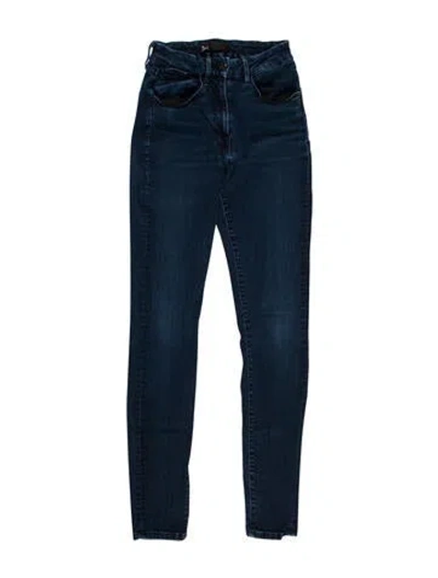 Pre-owned 3x1 Mid-rise Skinny Leg Jeans In Blue