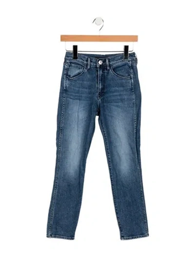 Pre-owned 3x1 Mid-rise Skinny Leg Jeans In Blue