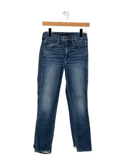 Pre-owned 3x1 Mid-rise Skinny Leg Jeans In Blue
