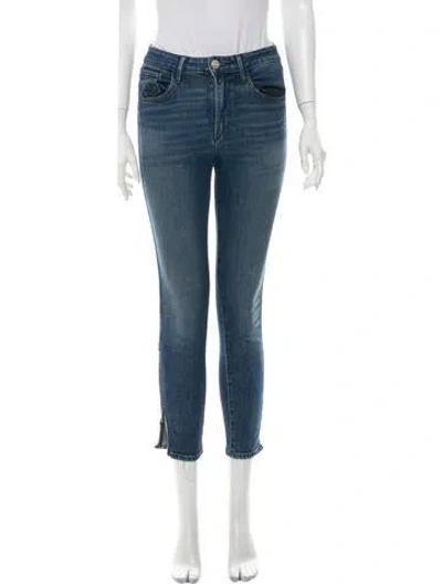 Pre-owned 3x1 Mid-rise Skinny Leg Jeans In Blue