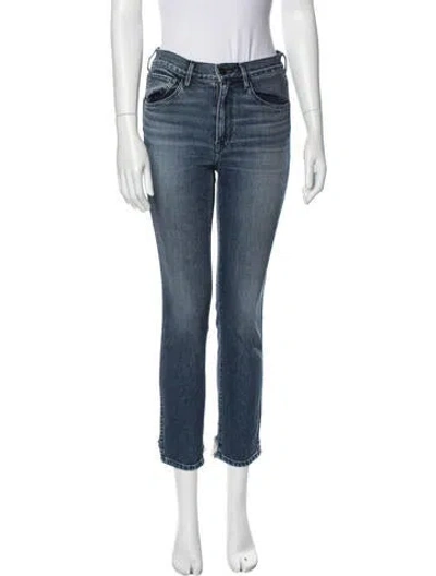 Pre-owned 3x1 Mid-rise Skinny Leg Jeans In Blue