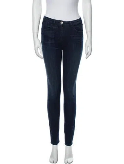 Pre-owned 3x1 Mid-rise Skinny Leg Jeans In Blue