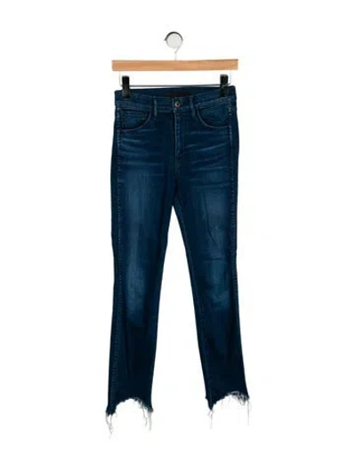 Pre-owned 3x1 Mid-rise Skinny Leg Jeans In Blue