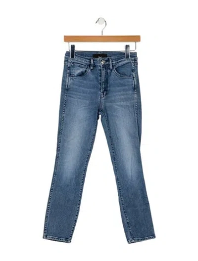 Pre-owned 3x1 Mid-rise Skinny Leg Jeans In Blue