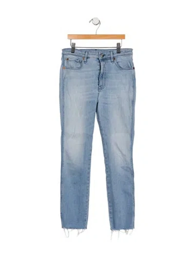 Pre-owned 3x1 Mid-rise Skinny Leg Jeans In Blue