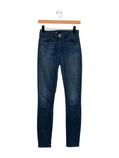 Pre-owned 3x1 Mid-rise Skinny Leg Jeans In Blue
