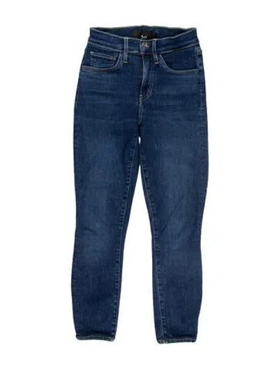 Pre-owned 3x1 Mid-rise Skinny Leg Jeans In Blue