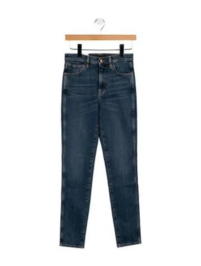 Pre-owned 3x1 Mid-rise Skinny Leg Jeans In Blue