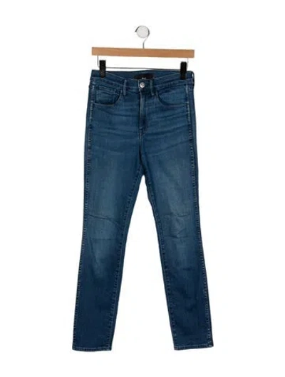 Pre-owned 3x1 Mid-rise Skinny Leg Jeans In Blue