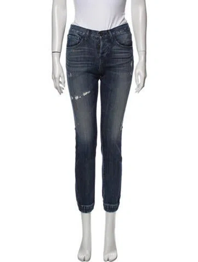 Pre-owned 3x1 Mid-rise Skinny Leg Jeans In Blue