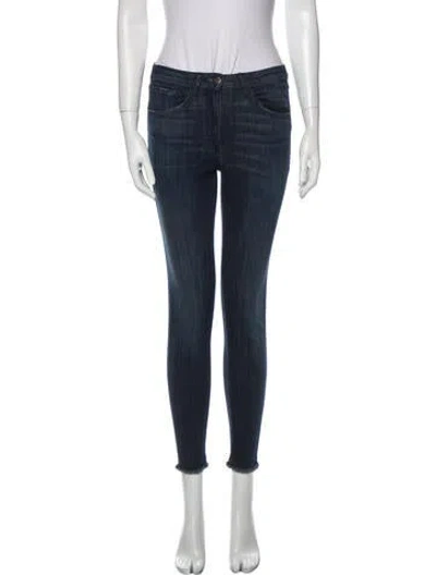 Pre-owned 3x1 Mid-rise Skinny Leg Jeans In Blue