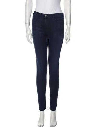 Pre-owned 3x1 Mid-rise Skinny Leg Jeans In Blue