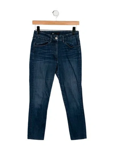 Pre-owned 3x1 Mid-rise Skinny Leg Jeans In Blue