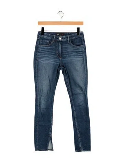 Pre-owned 3x1 Mid-rise Skinny Leg Jeans In Blue