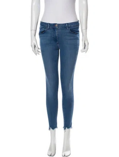 Pre-owned 3x1 Mid-rise Skinny Leg Jeans In Blue