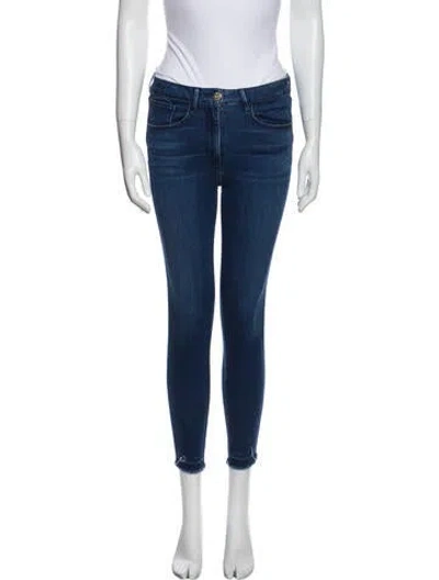 Pre-owned 3x1 Mid-rise Skinny Leg Jeans In Blue