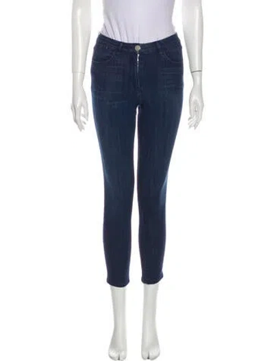 Pre-owned 3x1 Mid-rise Skinny Leg Jeans In Blue