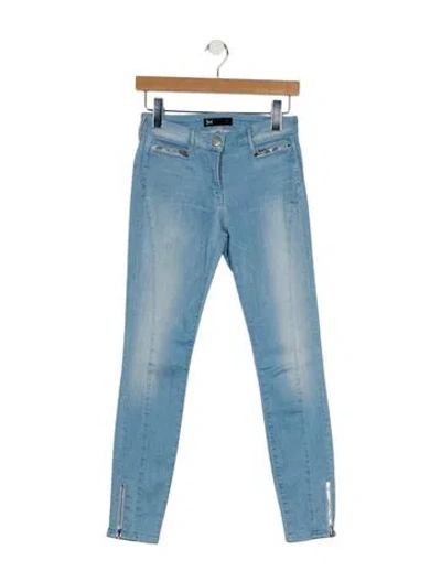 Pre-owned 3x1 Mid-rise Skinny Leg Jeans In Blue
