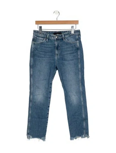 Pre-owned 3x1 Mid-rise Skinny Leg Jeans In Blue