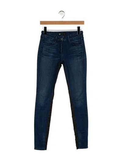 Pre-owned 3x1 Mid-rise Skinny Leg Jeans In Blue