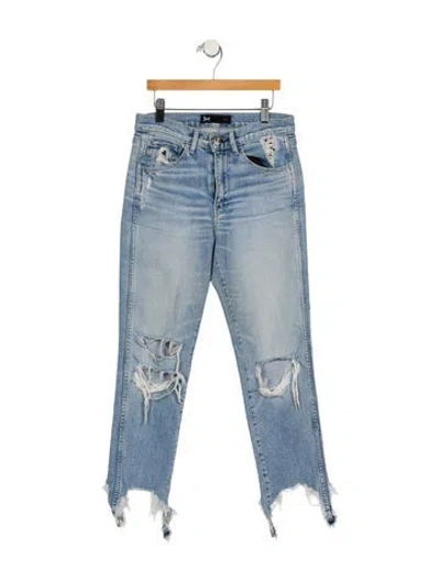 Pre-owned 3x1 Mid-rise Skinny Leg Jeans In Blue