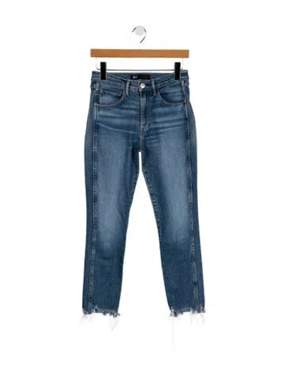 Pre-owned 3x1 Mid-rise Skinny Leg Jeans In Blue