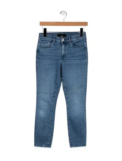 Pre-owned 3x1 Mid-rise Skinny Leg Jeans In Blue