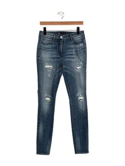 Pre-owned 3x1 Mid-rise Skinny Leg Jeans In Blue