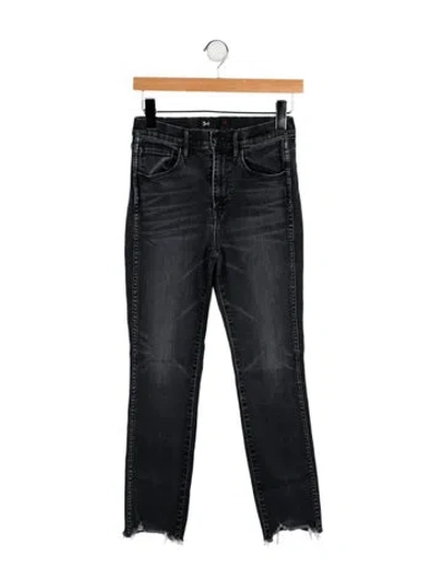 Pre-owned 3x1 Mid-rise Skinny Leg Jeans In Gray