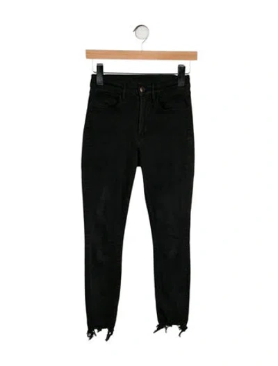 Pre-owned 3x1 Mid-rise Skinny Leg Jeans In Gray