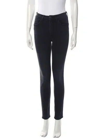 Pre-owned 3x1 Mid-rise Skinny Leg Jeans In Gray