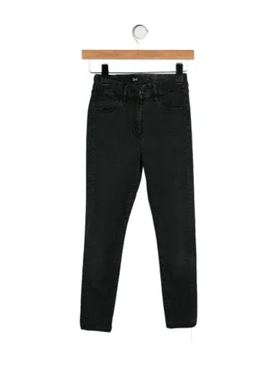 Pre-owned 3x1 Mid-rise Skinny Leg Jeans In Gray