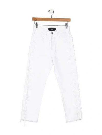 Pre-owned 3x1 Mid-rise Skinny Leg Jeans In White