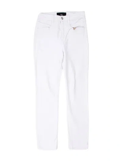 Pre-owned 3x1 Mid-rise Skinny Leg Jeans In White